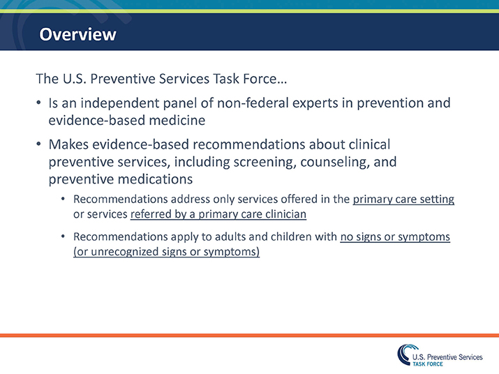 Understanding How The U.S. Preventive Services Task Force (USPSTF ...